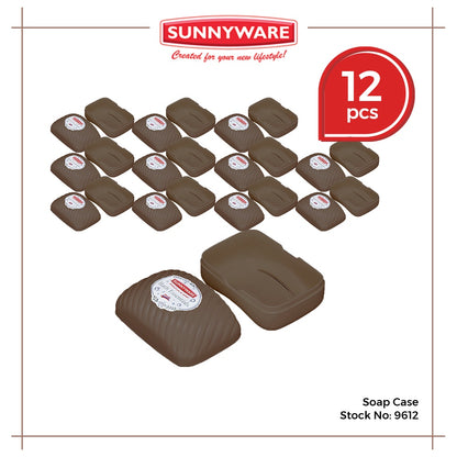 12pcs Soap Case [Sunnyware 9612] | Plasticware | Laundryware | Bathing Essentials | Soap Holder