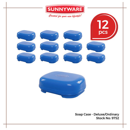 12pcs Soap Case – Deluxe / Ordinary [Sunnyware 9752] | Plasticware |Bathing Essentials | Soap Holder