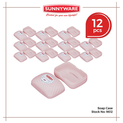 12pcs Soap Case [Sunnyware 9612] | Plasticware | Laundryware | Bathing Essentials | Soap Holder