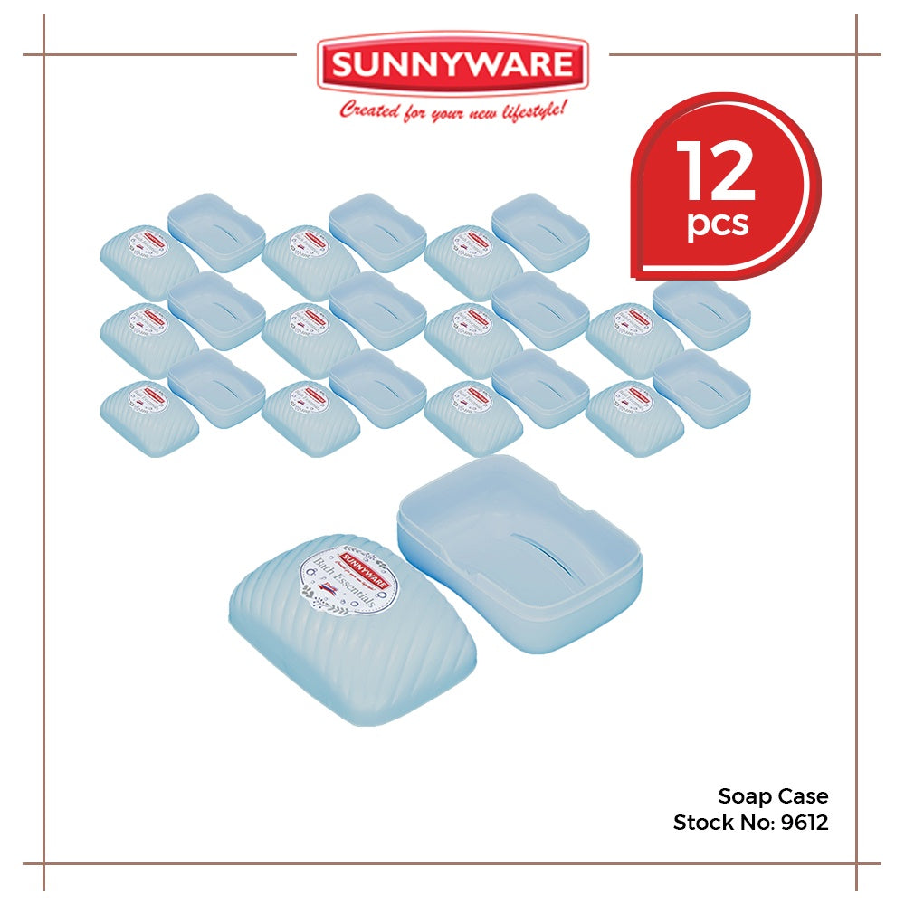 12pcs Soap Case [Sunnyware 9612] | Plasticware | Laundryware | Bathing Essentials | Soap Holder