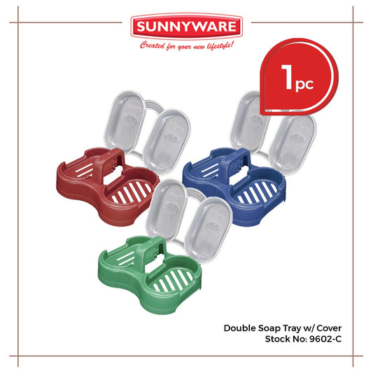 Sunnyware 9602-C Double Soap Tray w/ Cover