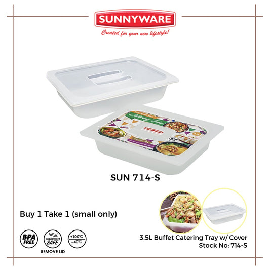 BUY 1 TAKE 1 Sunnyware 714-S Catering tray with cover chafing dish warmer