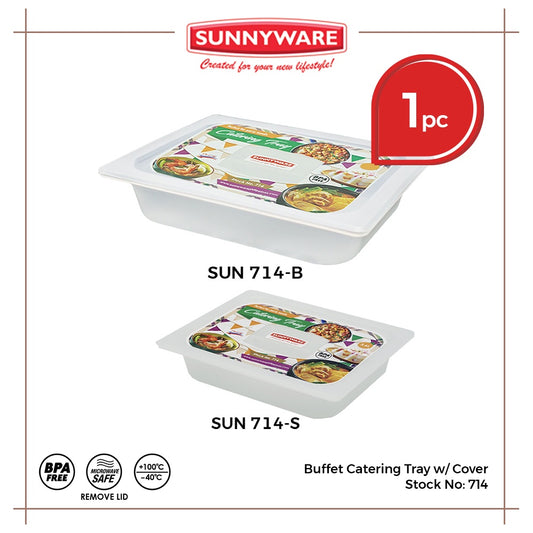 1pc 9.5L/3.5L Catering Tray w/Cover Chafing Dish Warmer Buffet Catering Tray [SUN 714-S/SUN 714-B]